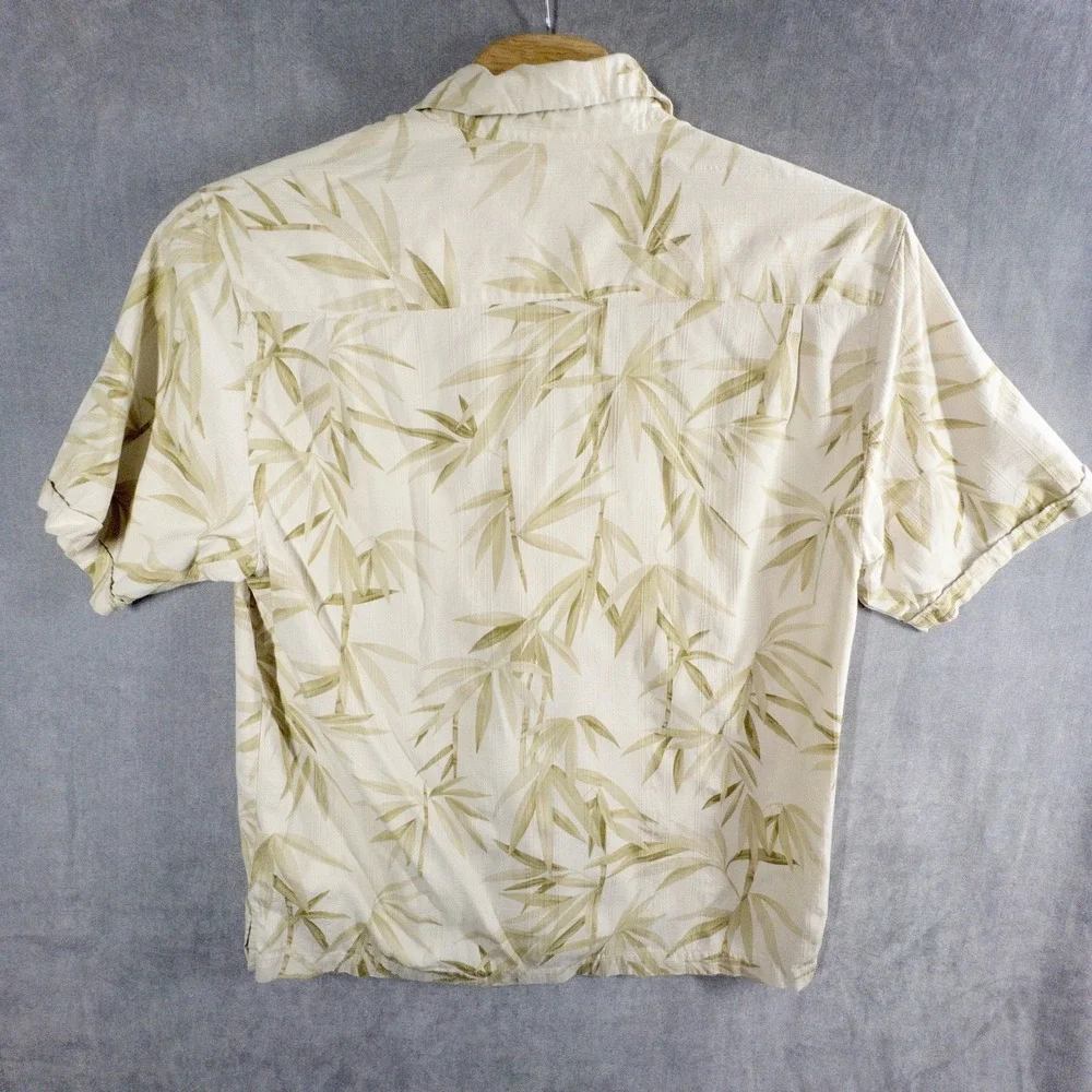Jamaica Jaxx Silk Hawaiian Shirt Mens XL Resortwear Vacation Cruise